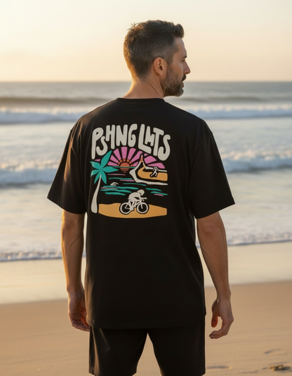 TRI to the beach Shirt [black]