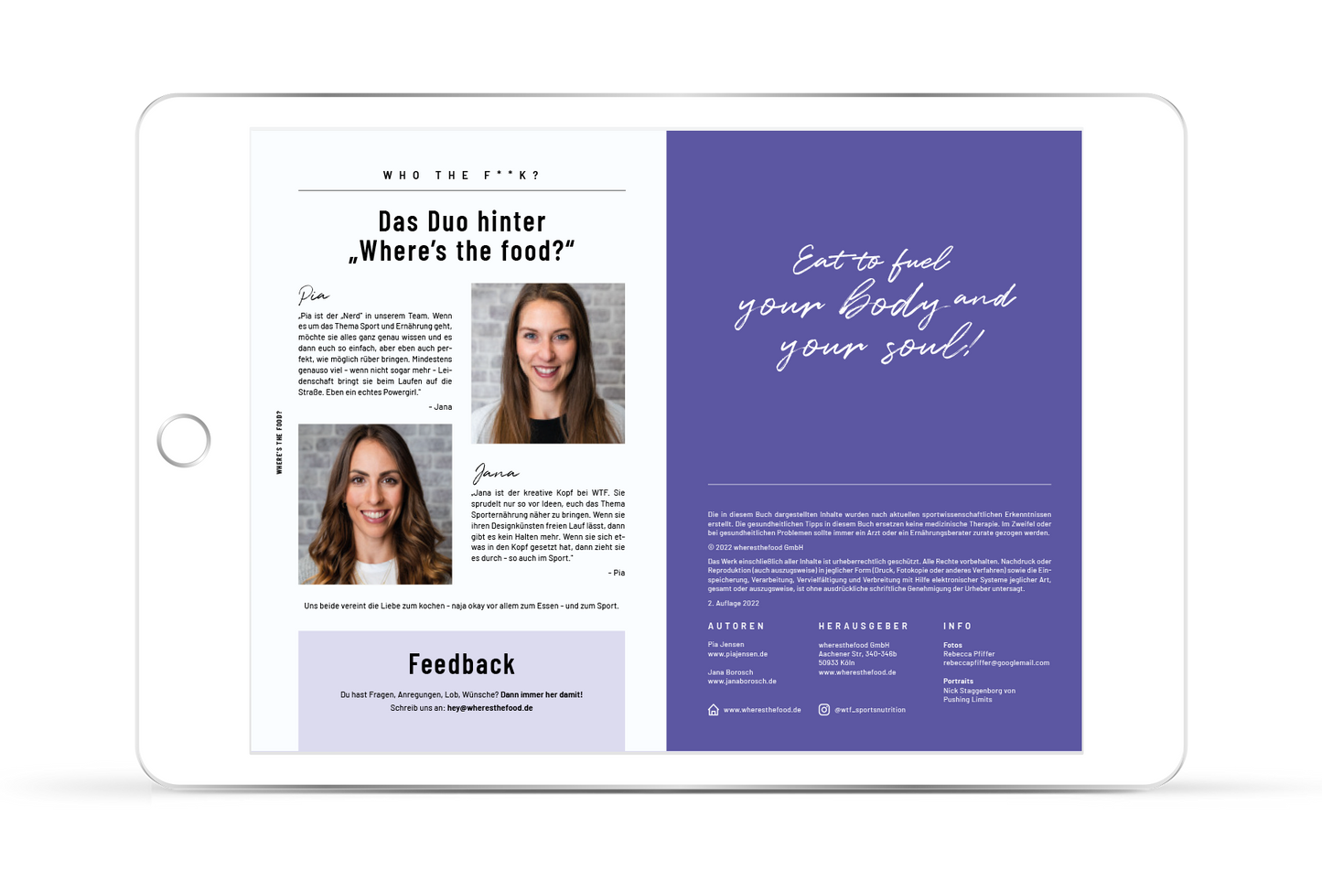 [ebook] where's the food? Kochbuch – Der Sportlerbrunch – Gönn dir!