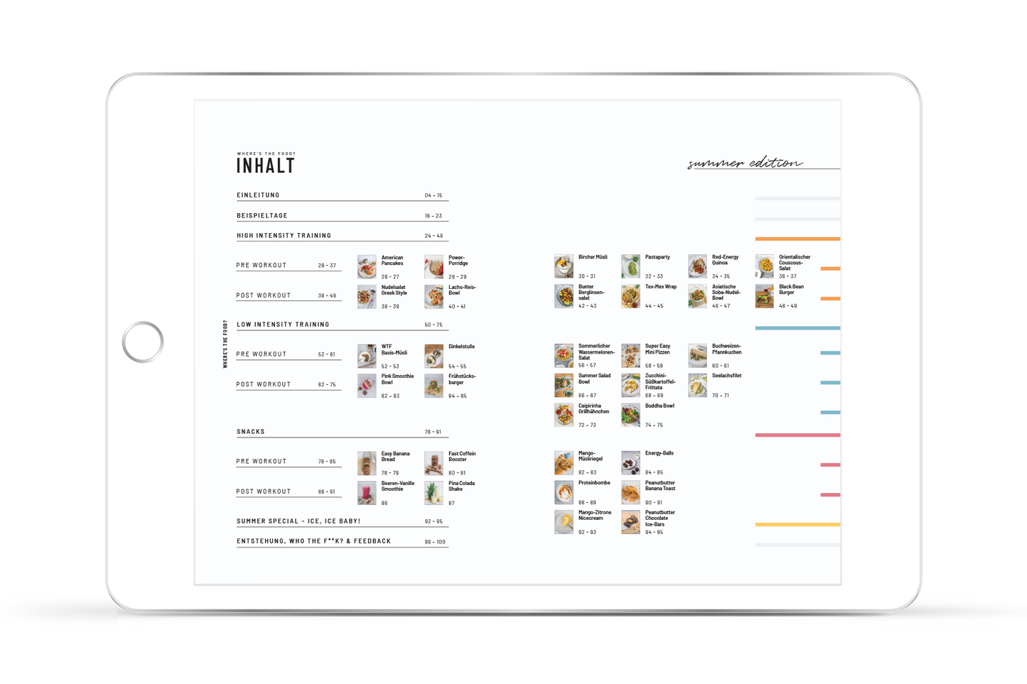 [ebook] where's the food? Kochbuch – Sporternährung für Ausdauersportler – Summer Edition