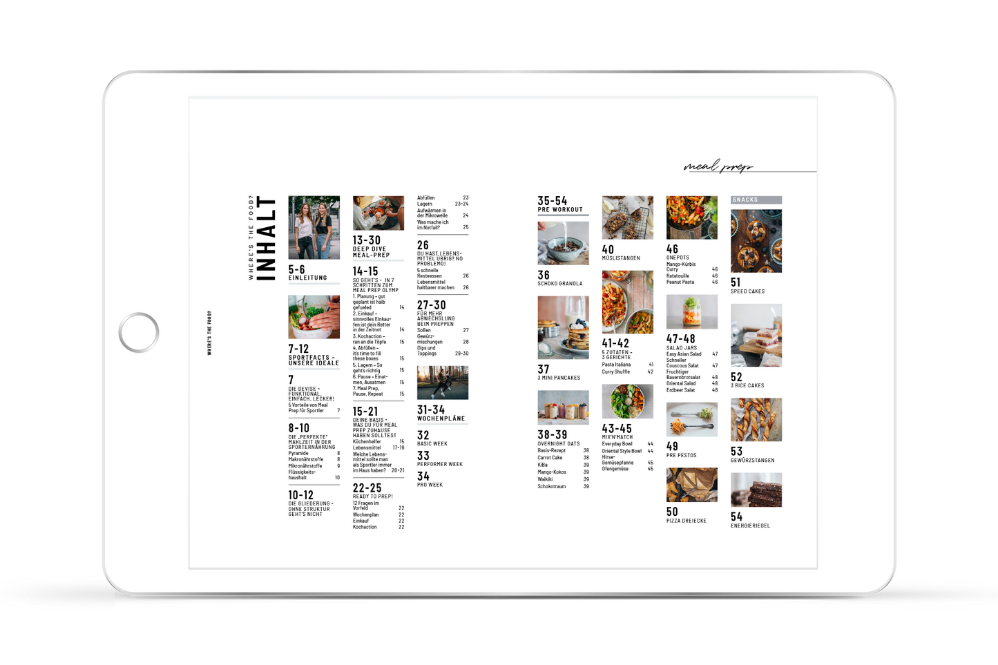 [ebook] where's the food? Kochbuch – Meal Prep für Sportler
