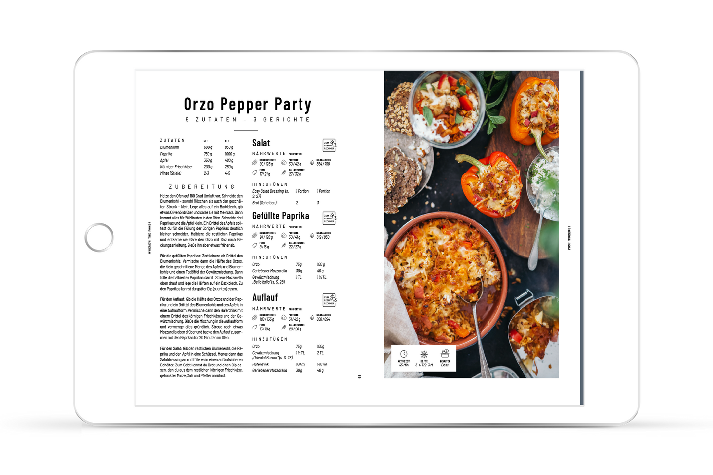 [ebook] where's the food? Kochbuch – Meal Prep für Sportler